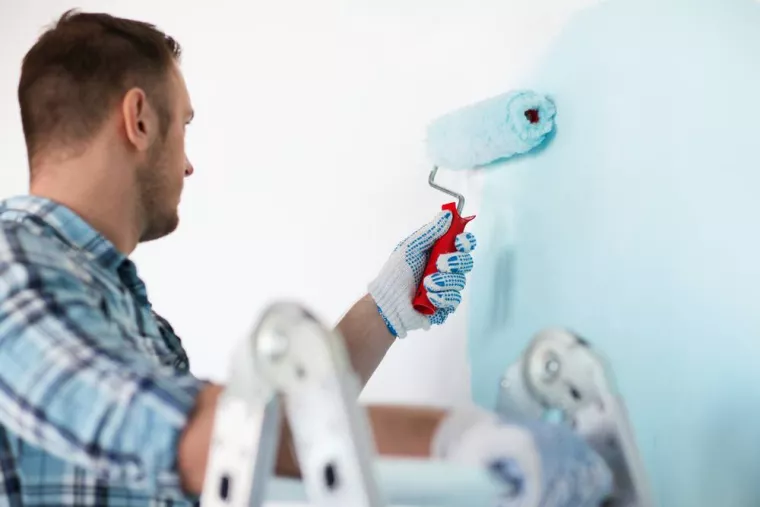 Rénovation de peinture après un dégât des eaux dans une chambre parentale, Dax, TRAVAUX NETTOYAGES HABITAT
